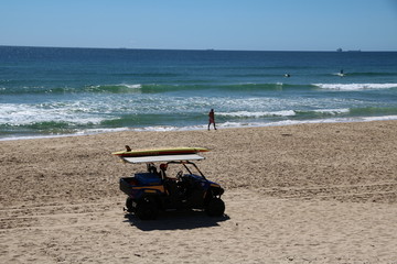 Lifeguard at Sunshine Coast in Queensland, Australia