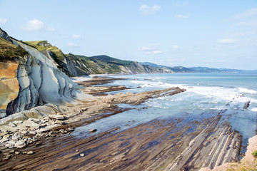 Spanien - Baskenland - Zumaia - Acantilado Flysch - Algorri