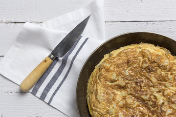 Delicious potato omelet