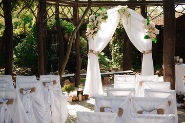 wedding ceremony decoration, wedding arch