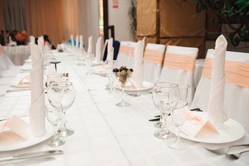 wedding banquet in a restaurant