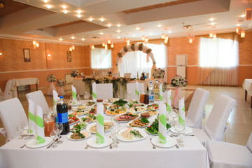 wedding banquet in a restaurant