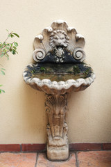 Drinking fountain outdoors