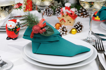Christmas table setting