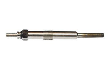 Fototapeta premium Diesel engine glow plug shot on white