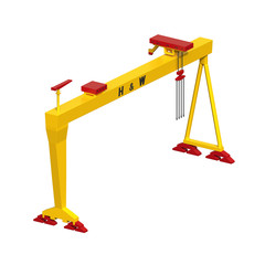 Harland & Wolff Gantry Crane. 3d illustration