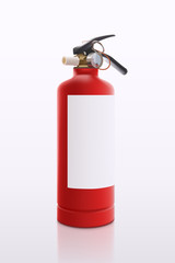 Obraz premium red fire extinguisher