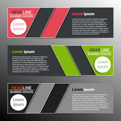 Modern infographic banner design. Vector
