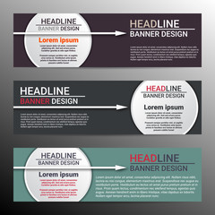 Modern infographic banner design. Vector