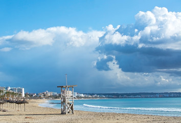 Playa de Palma winter beach