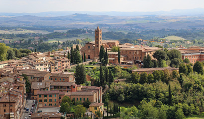 Fototapeta na wymiar City of Siena in Tuscany, Italy