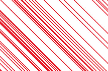 Christmas candle, lollipop pattern. Striped diagonal background with slanted lines. Stripy backdrop Vector illustration