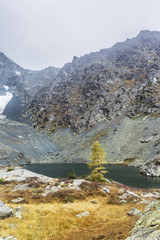 Fototapeta na wymiar High Mountain lake. Altai landscape