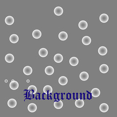 Background with painted circles. Color gray