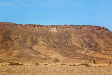 Desert Landform With Rocky Hills