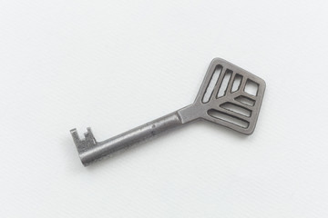 Llave antigua triangular con vista desde arriba