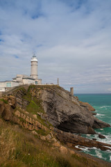 Cape Mayor lighthouse in Santander,Spain