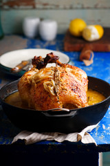 milk braised dijon chicken.style rustic