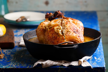 milk braised dijon chicken.style rustic