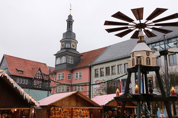 Weihnachtsmarkt im Zentrum von Eisenach