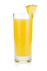 Pineapple juice in a glass