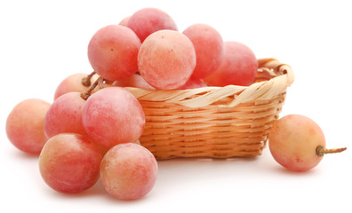 Organic red grapes