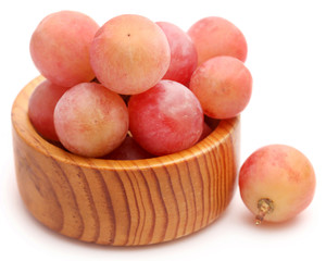 Organic red grapes