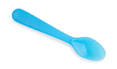 Plastic spoon isolated