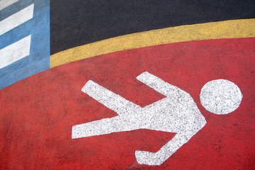 Roma, Italia. Segnaletica stradale