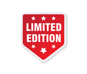 limited edition sign box label tag vector design
