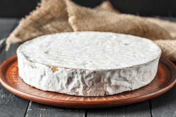 Cheese on the wooden table