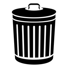 Bucket with cap icon, simple style