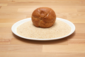 bread rolls breadcrumbs white