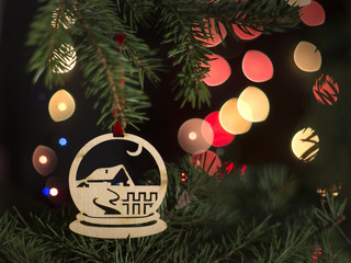 New Year's toy on the Christmas tree 3