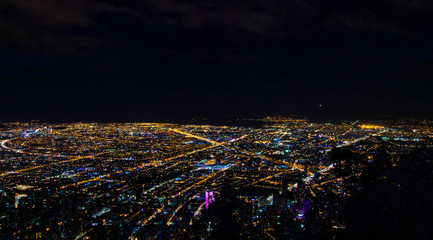 It's night in Bogota