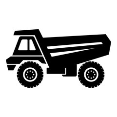 Truck icon, simple style