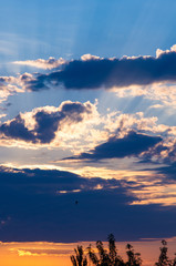 landscape with dramatic light