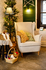 Cozy home armchair loft