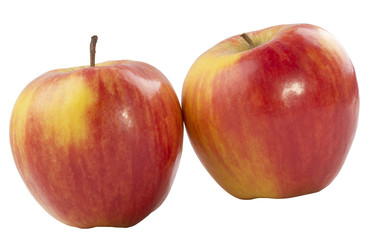 red apples isolated on white background