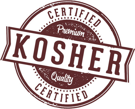 Certified Kosher Food Label Stamp