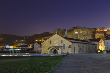 Monastery of Santa Clara Velha in Coimbra, Portugal. Long exposure of once abandon monastery because all the floods