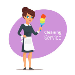 cleaning service woman