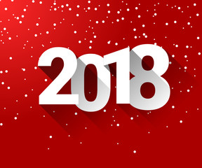 2018 - Bonne ann&eacute;e neige - happy new year snowflake - background