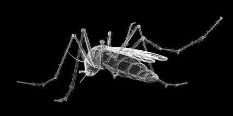 mosquito in wire carcass