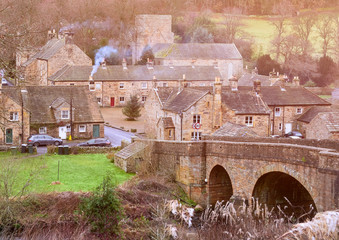 The small traditional rural village of Blanchland in County Durham, England, UK.