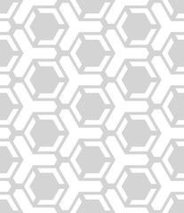Obraz na płótnie Canvas Abstract seamless pattern of hexagons. Modern technologies.