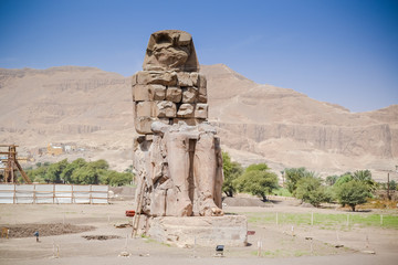 Memnon colossi. Egypt. Luxor.