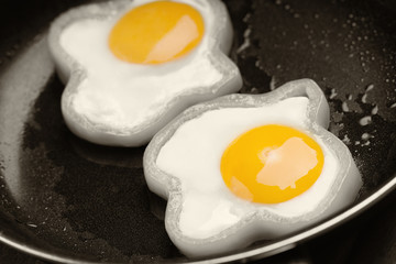 Grey bell pepper egg rings 