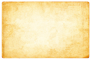 Old paper background isolated - (clipping path included) 