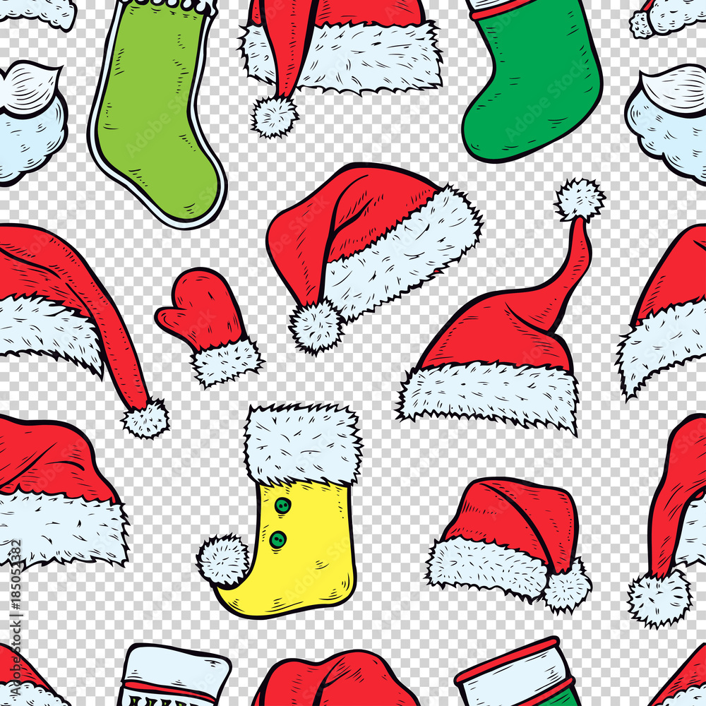 Canvas Prints Christmas seamless texture